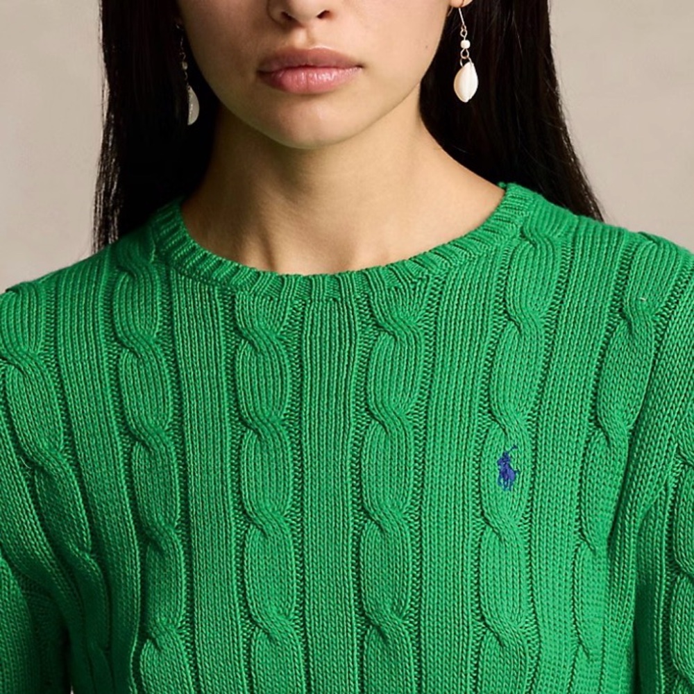 Vintage Ralph Lauren Cable-Knit Crewneck Sweater - Picture 12 of 13